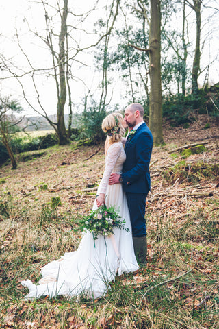 Real wedding photos in the woods