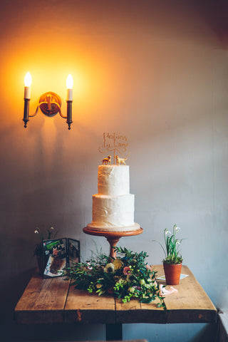 Home made wedding cake