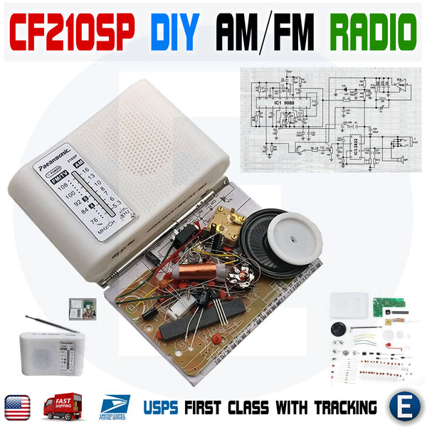 New AM/FM AM Radio Kit Parts CF210SP Electronic Production Suite CD9088 Chip 