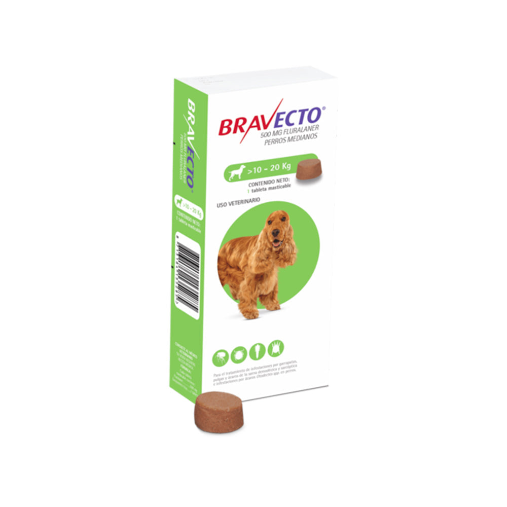 Bravecto Pastilla Anti Pulgas Y Garrapatas Para Perros Bravecto Msd 7492