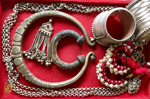 Old Silver Jewellery Kumaon Himalayas