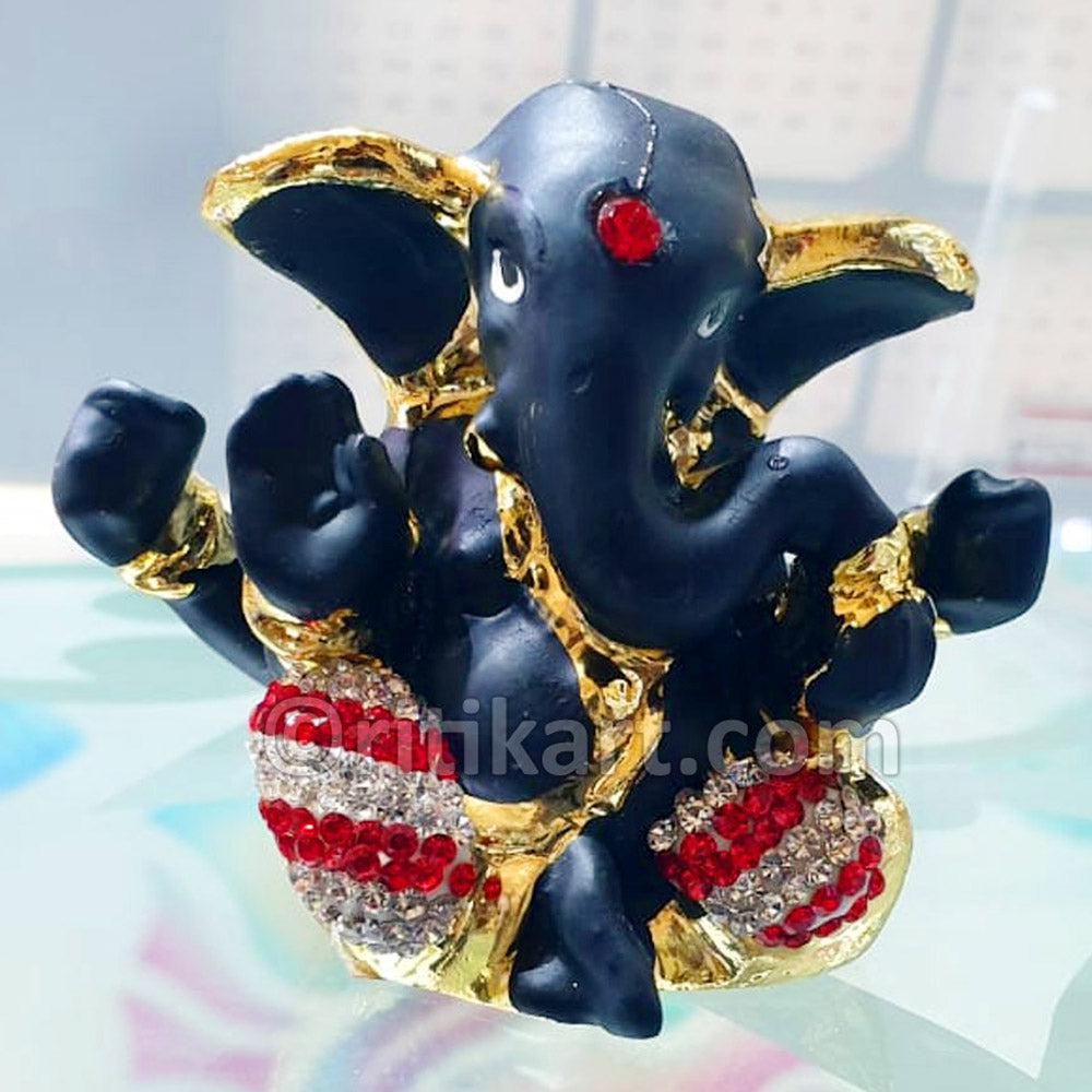 Buy Online Gold-Plated Alloy Cute Lord Ganesh Showpiece-Ritikart