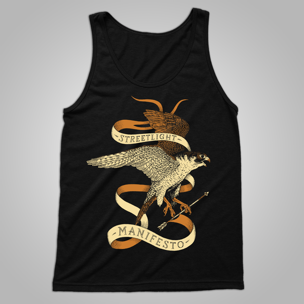 Streetlight Manifesto "Falcon" Tank (Black) (Size Large and XL Only)