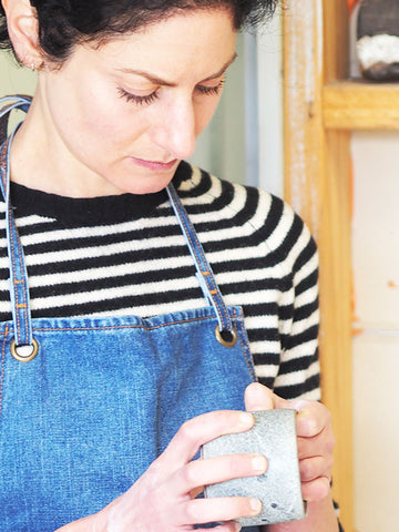 Sharon Alpren, in her studio