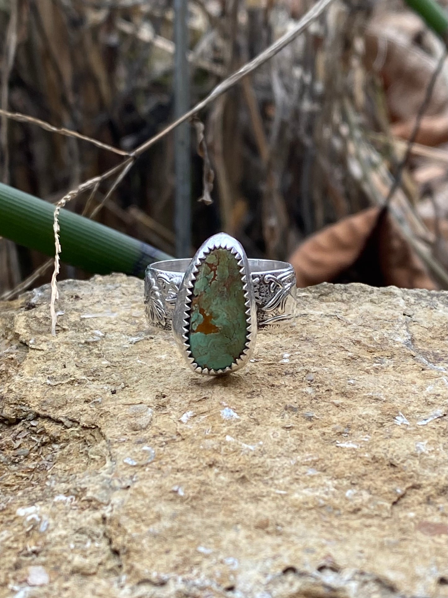 Emerald Valley Turquoise ring - Size 7.5 - collectionsbytracy.com