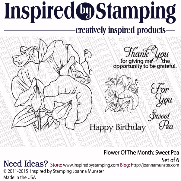 Inspired by Stamping Flower Of The Month Sweet Pea stamp set