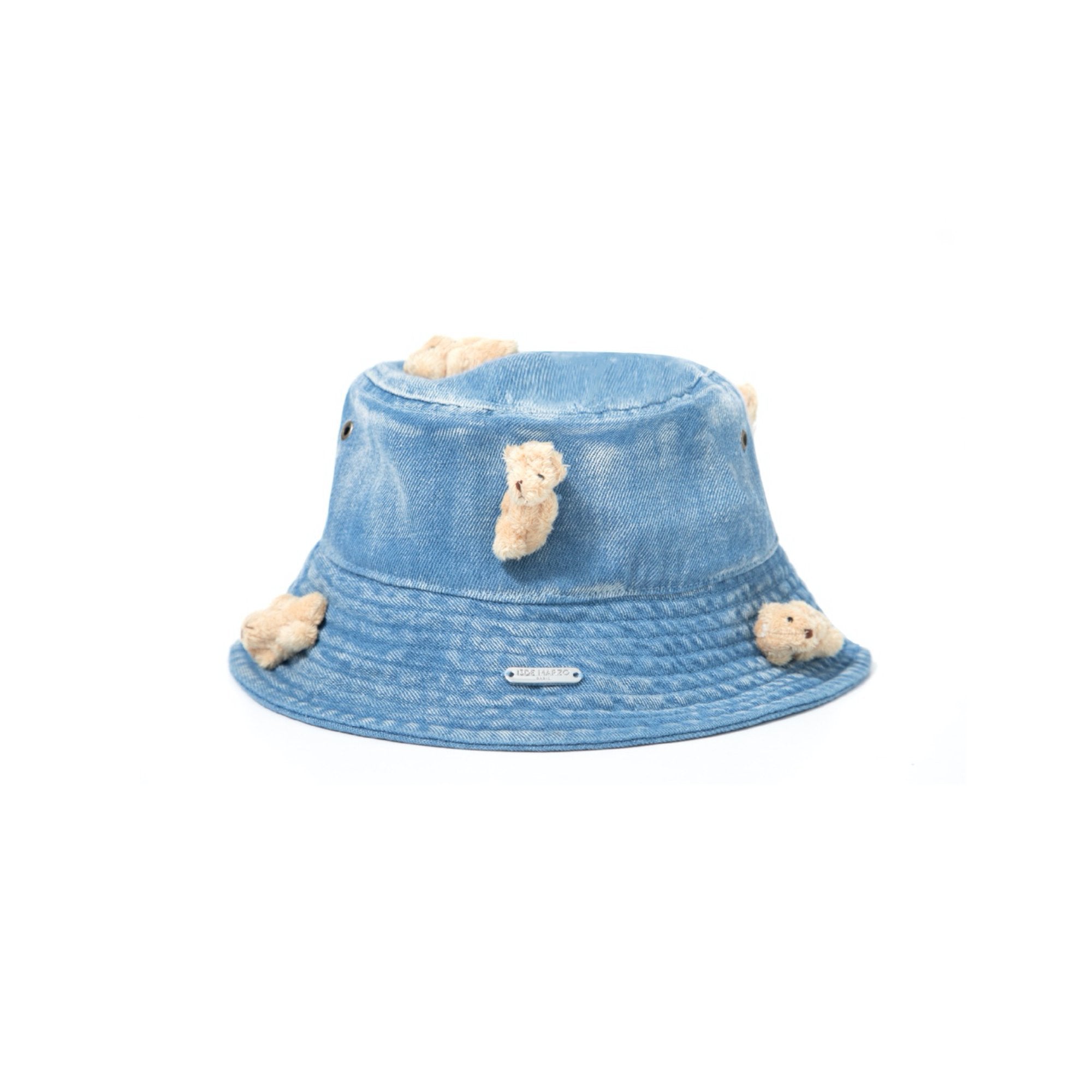 polo bear denim bucket hat