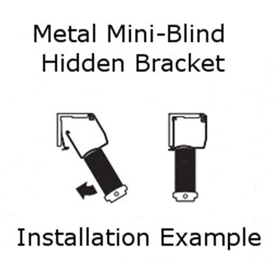 Mini Blind Installation Bracket 1 pair w/ 4 screws  Levolor Kirsh  Color Dover 