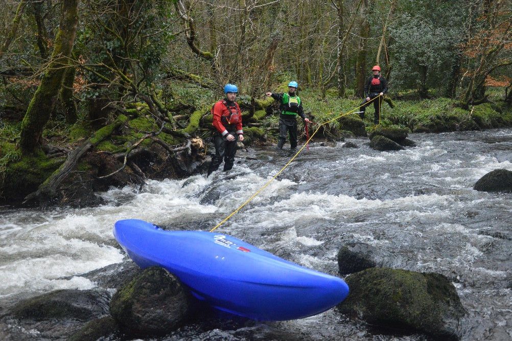 Josh running a BC White Water Safety and Rescue