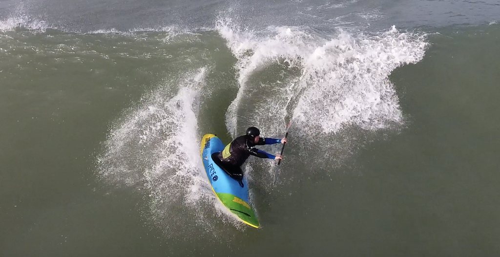 Paul Bramble Dropping into a Wave