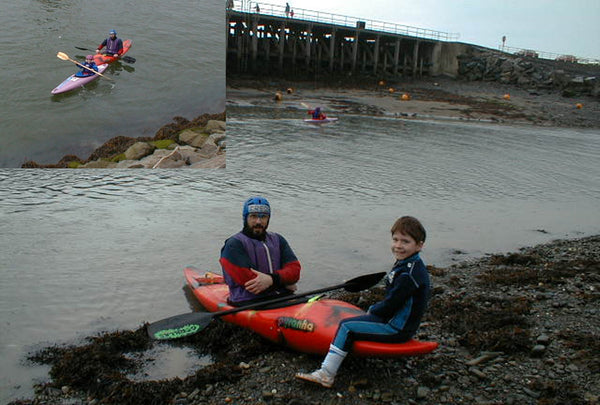 Young Gareth first paddle strokes