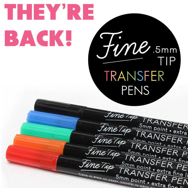 Fine Tip Transfer Pens for Embroidery