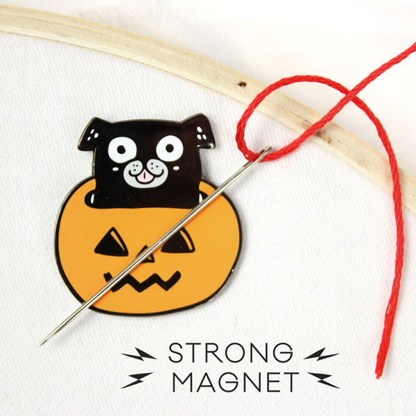 Gemma Correll Pug Dog Pumpkin Needle Minder