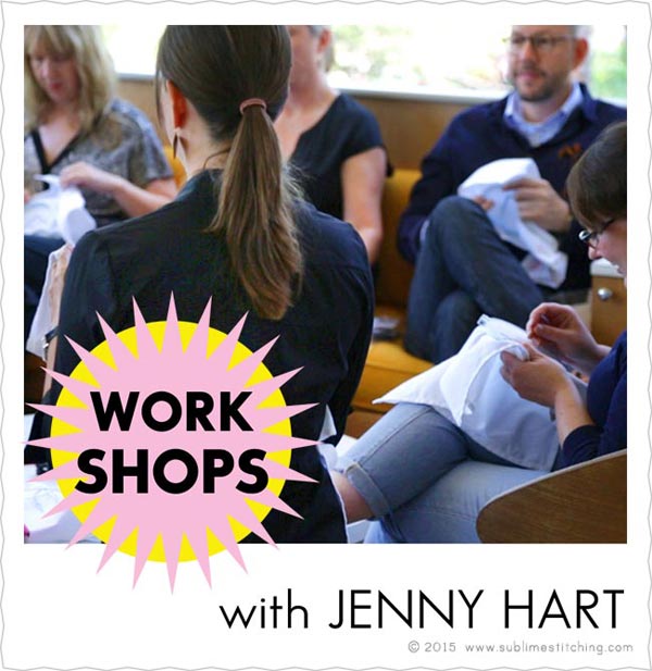 Jenny Hart Embroidery Workshops