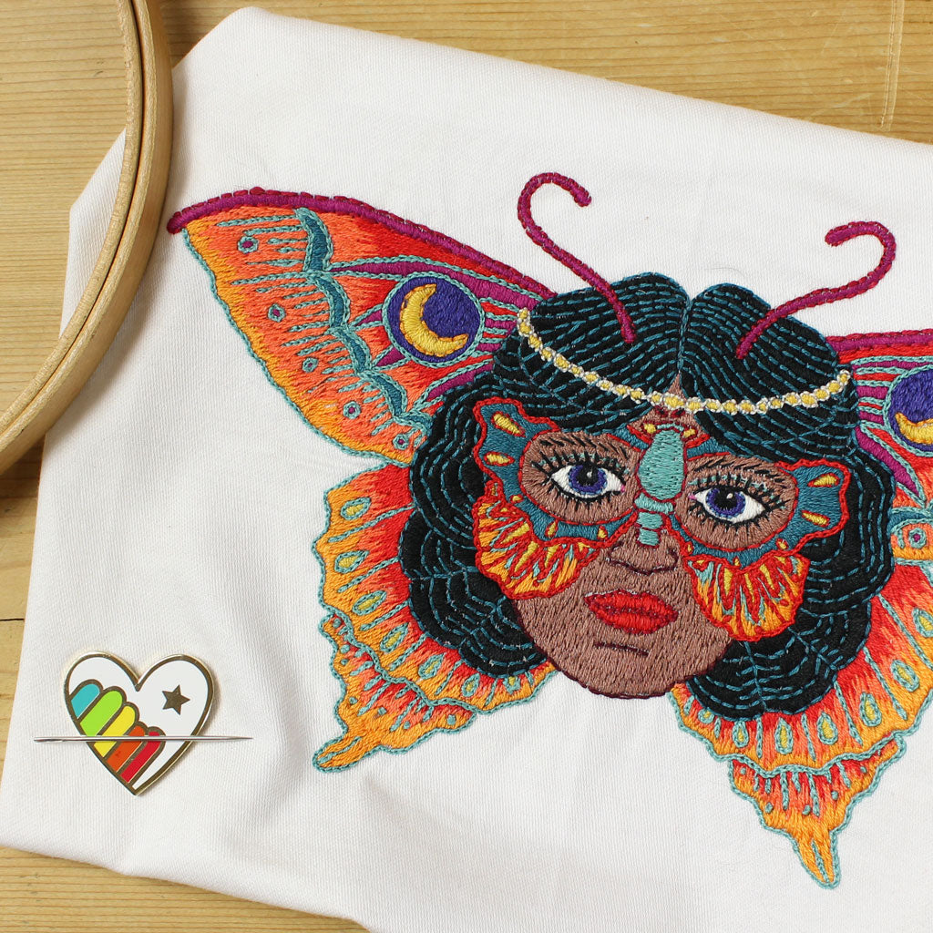 Butterfly Woman Embroidery Pattern