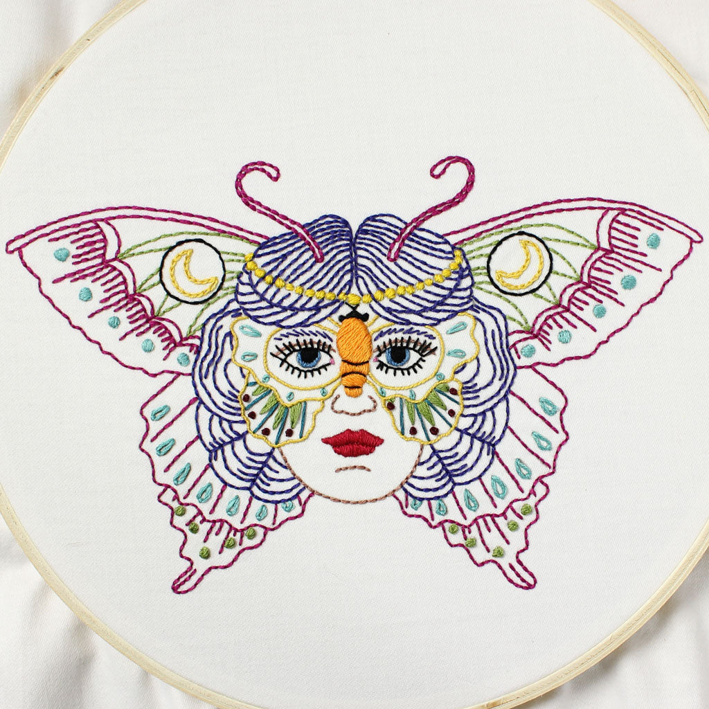 Butterfly Mask Embroidery Pattern