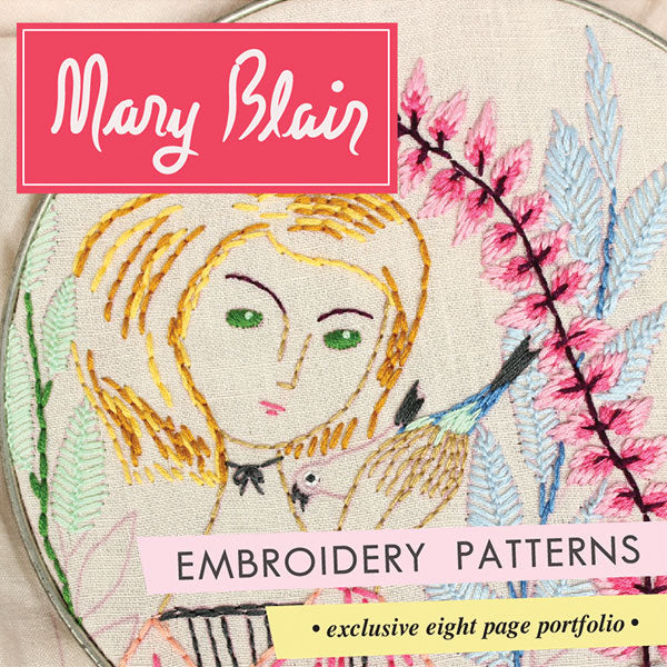 Mary Blair Embroidery Patterns from Sublime Stitching