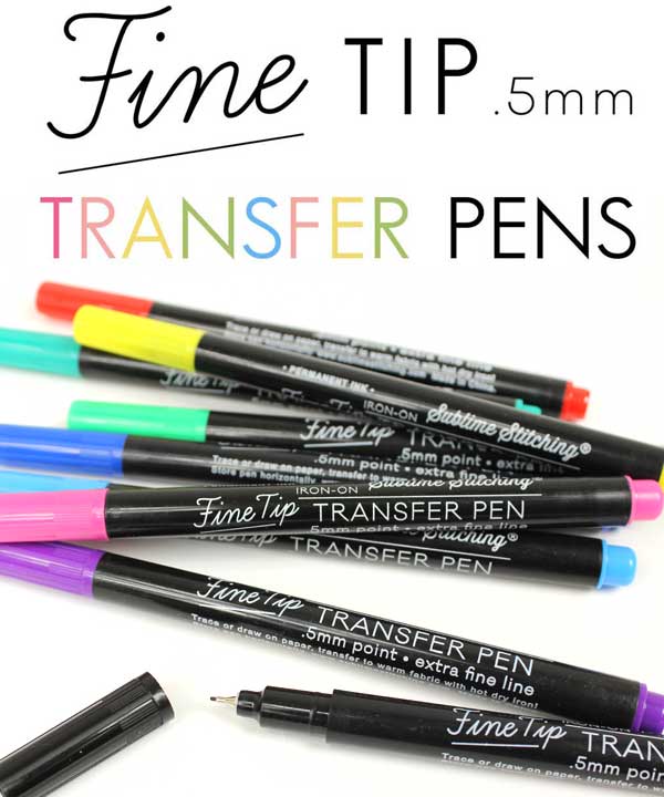FINE Iron-On Transfer Pens Stitching