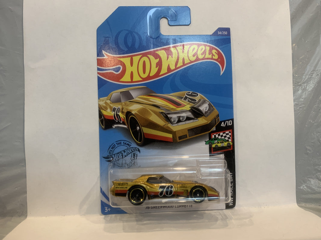 76 GREENWOOD CORVETTE 34/250 Long Card Details about   2018 HOT WHEELS HW RACE DAY