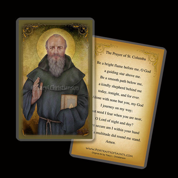 St. Columba Holy Card - Portraits Of Saints