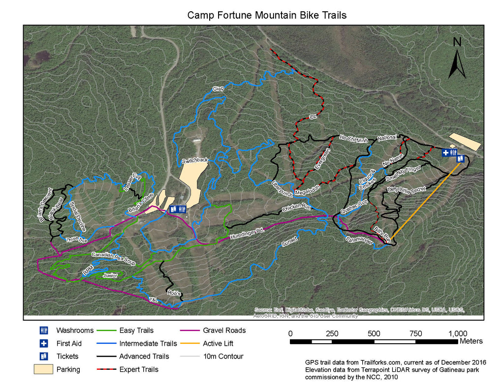 Camp Fortune MTB Trails 2017