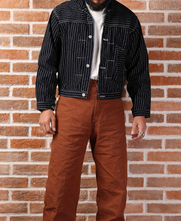 RRL Anderson wabash Striped Denim Jacket demos-link.com