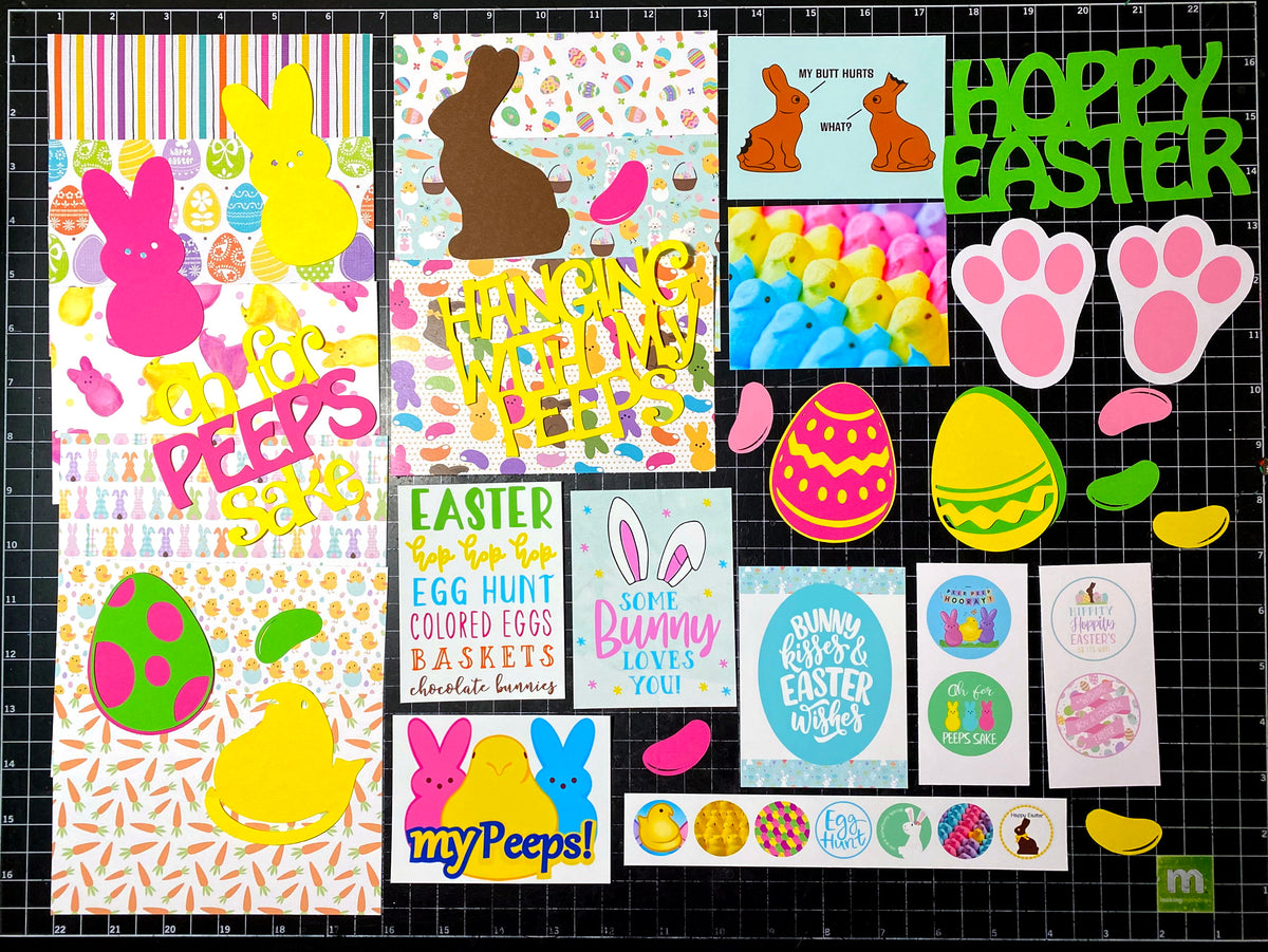 peeps scrapbook paper