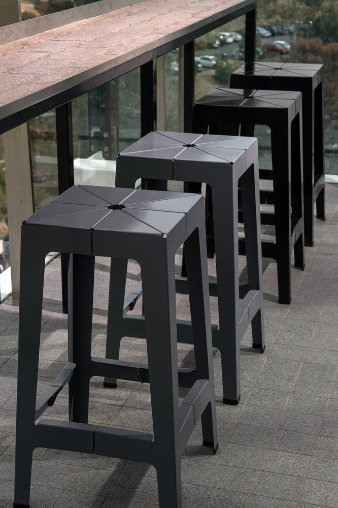 Tuck Bar Counter Stool | Powder Coated Steel | Flinders University | 1000 Chairs | James Grose Photography
