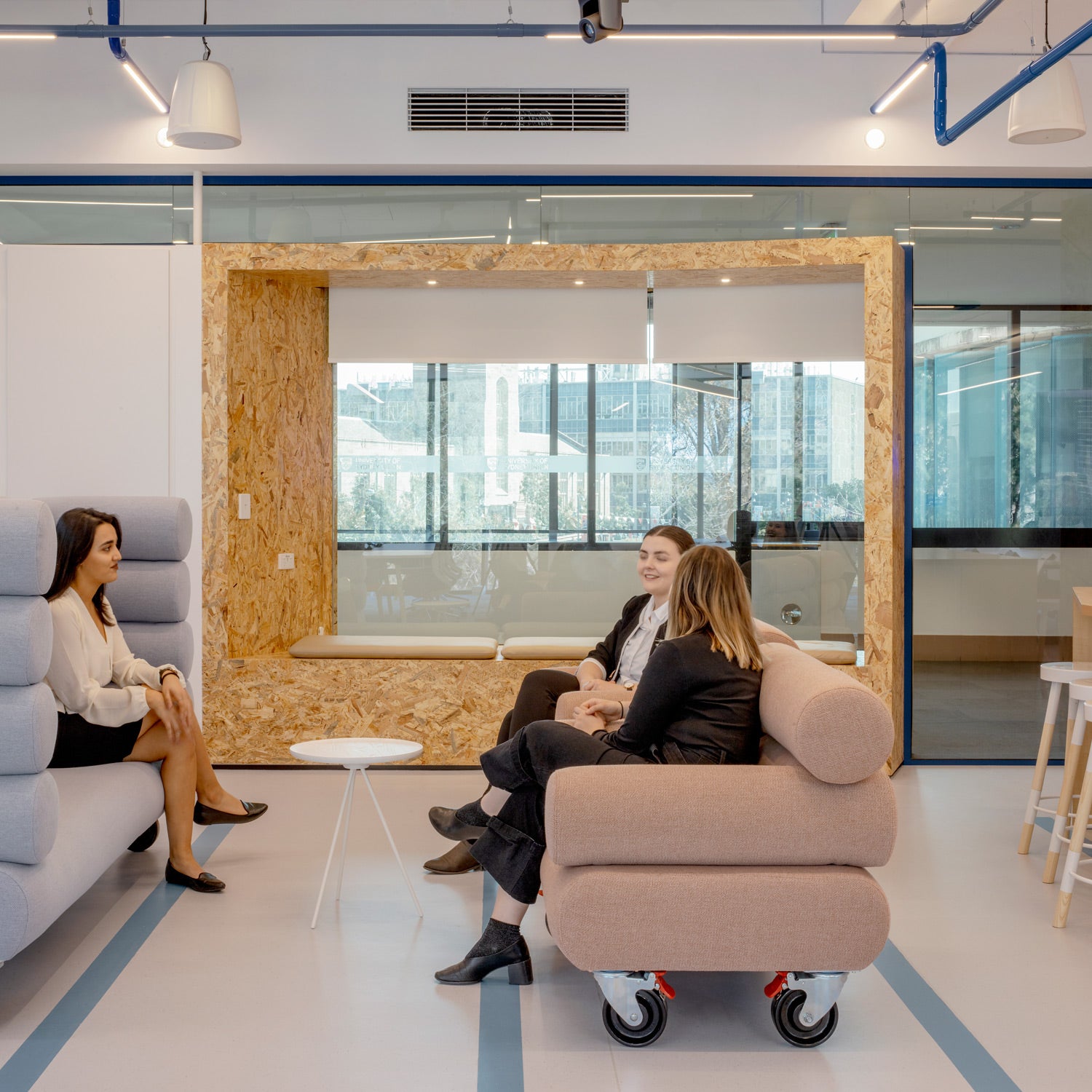 Cabin Booth & Armchairs at INCUBATE Hub by Cox Architecture | DesignByThem