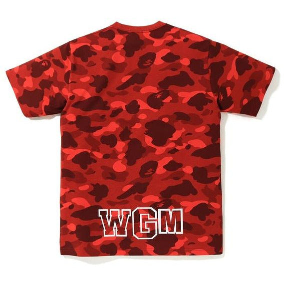 bape red camo tee