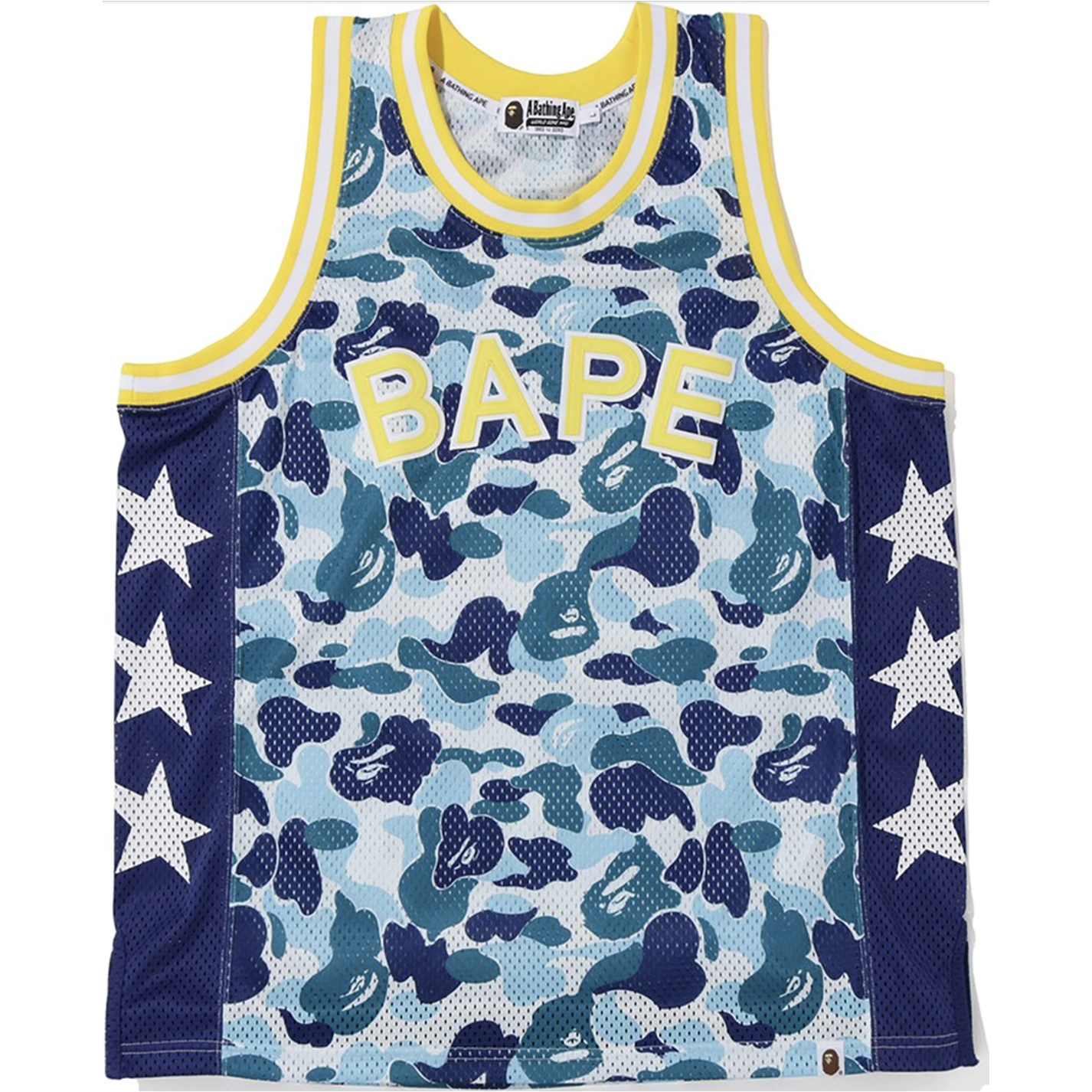 BAPE ABC Basketball Tank Top - Blue