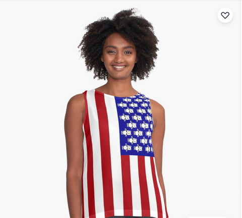 american flag t shirts for women 