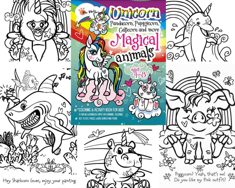 Unicorn coloring book