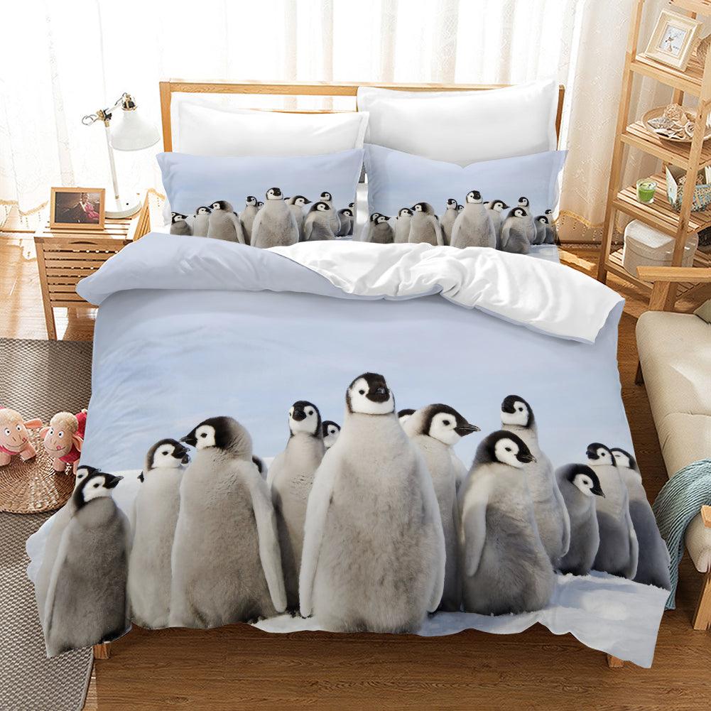 penguin quilt cover single