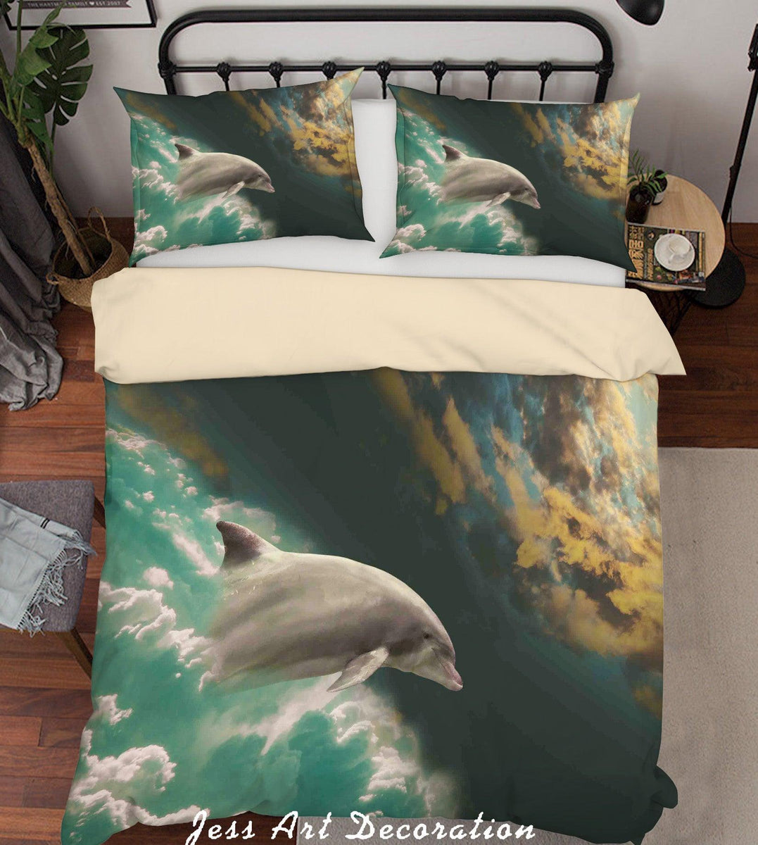 dolphin quilt cover