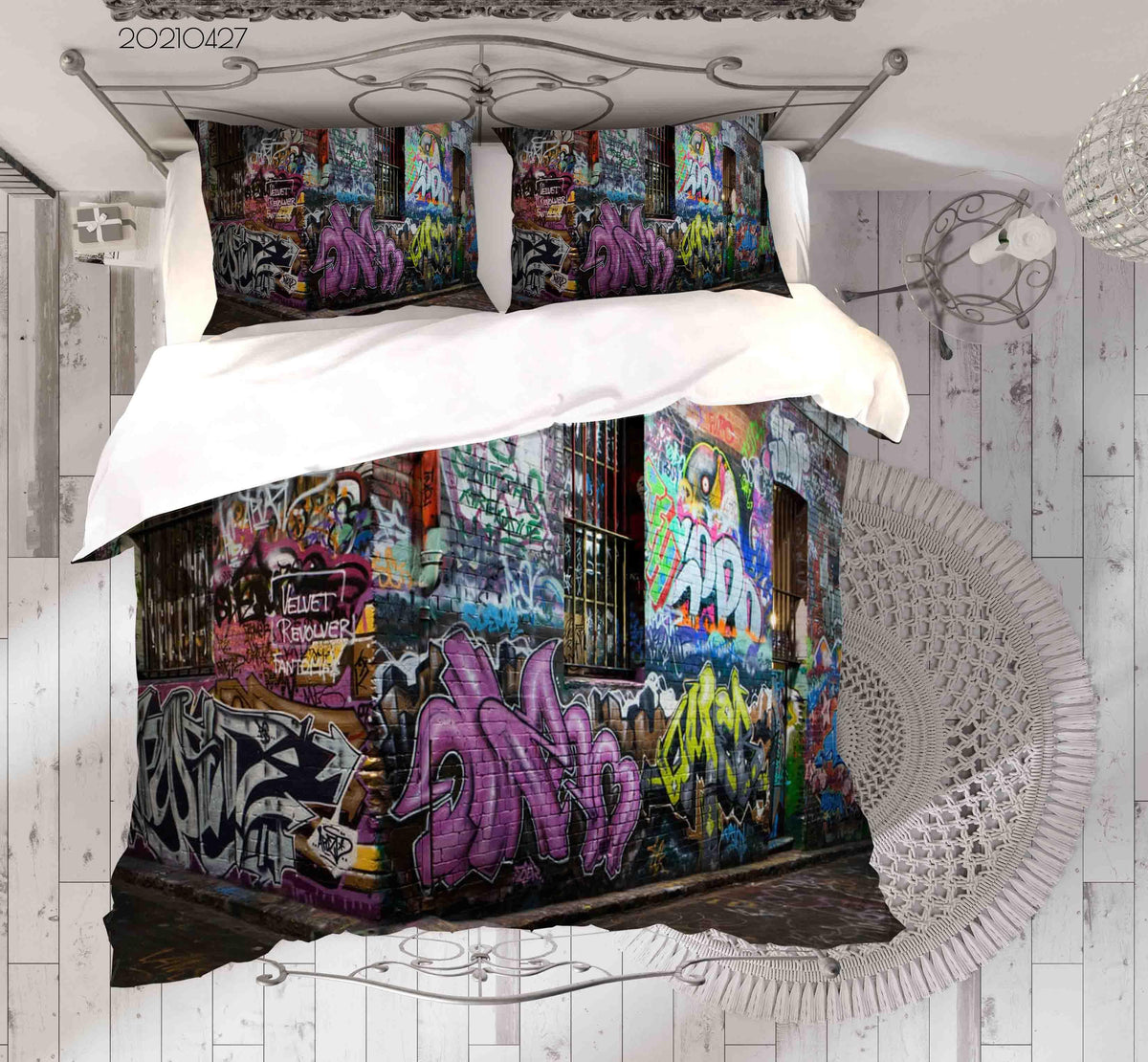 graffiti bed linen