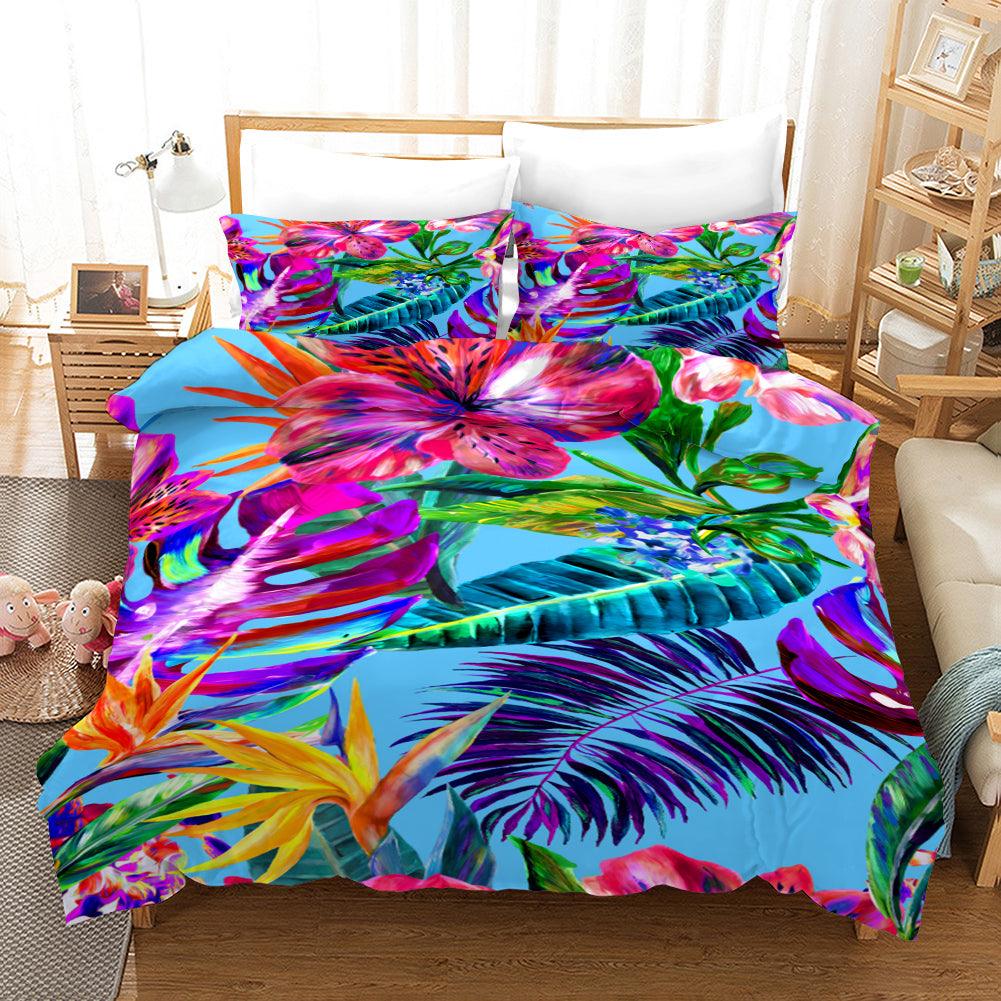 multi coloured quilt cover