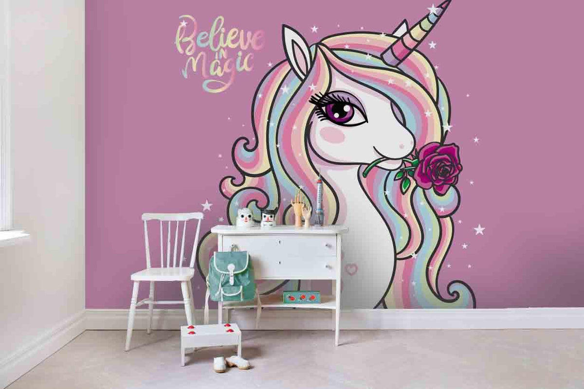 3D Unicorn Wall Mural Wallpaper 80 – Jessartdecoration