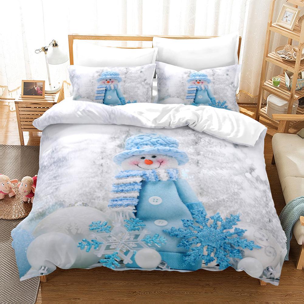 snowman quilt cover