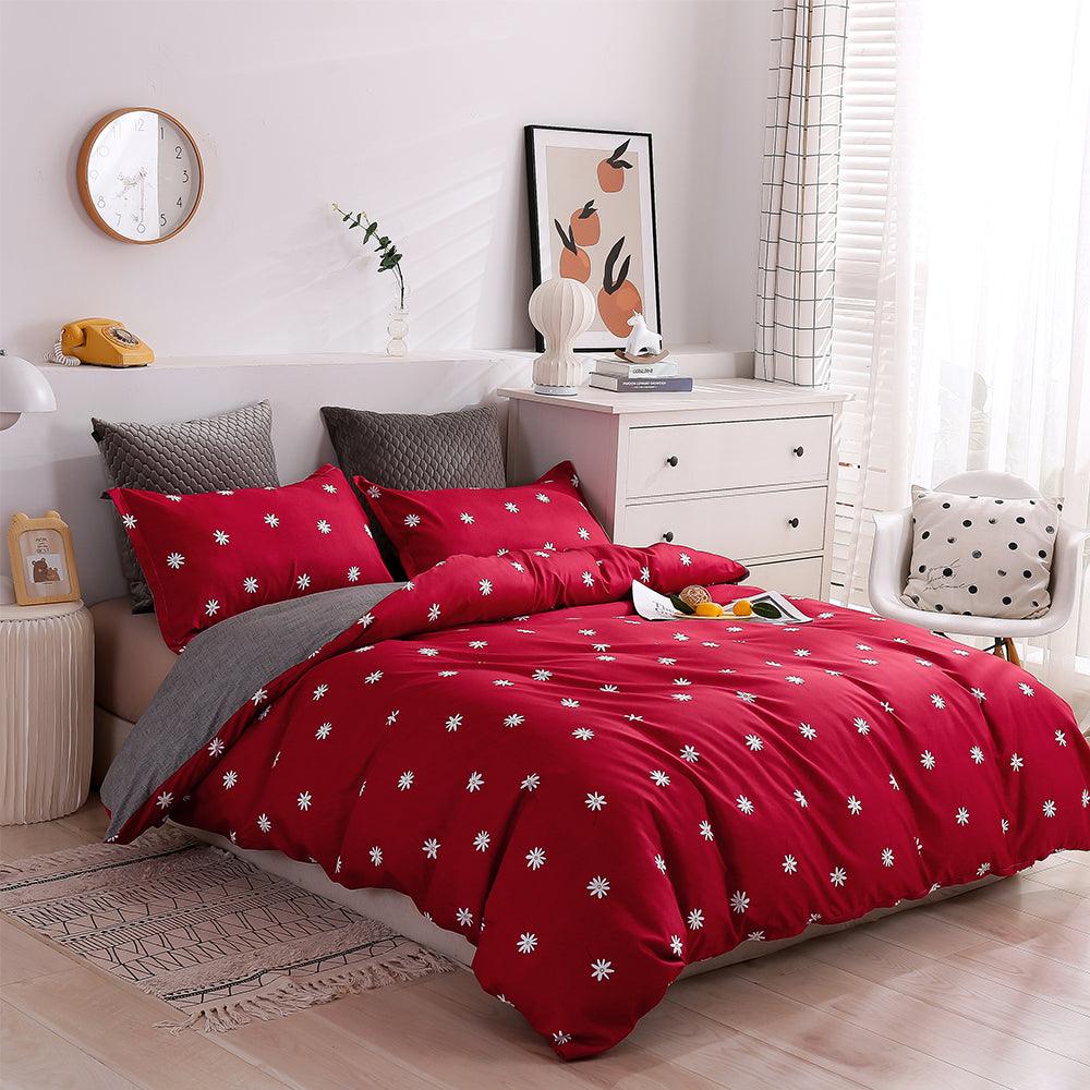 red double duvet cover sets