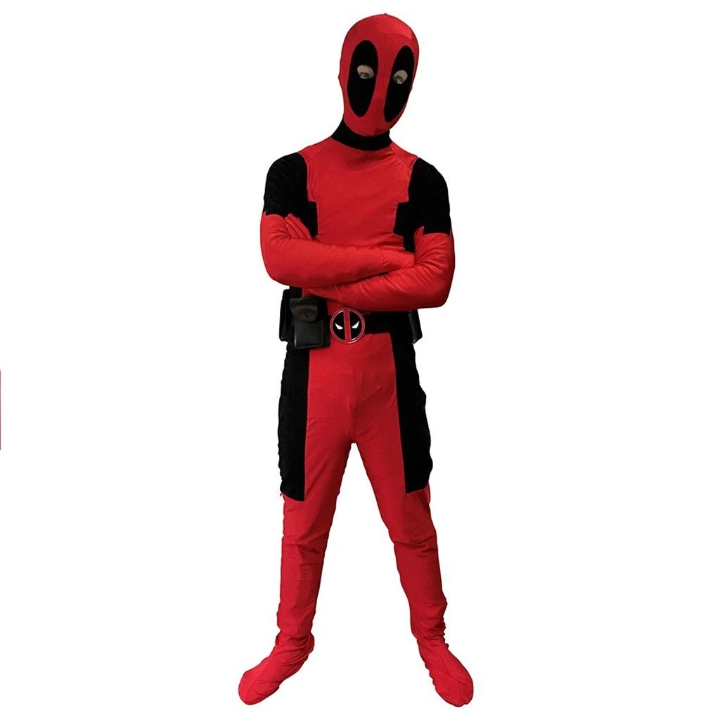 Verval gegevens Kikker Adult / Kids Deadpool Cosplay Costume Jumpsuit Spandex Zentai Suit Sup –  Cosermart
