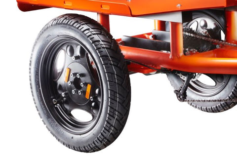 Highly stable spokeless rear wheels