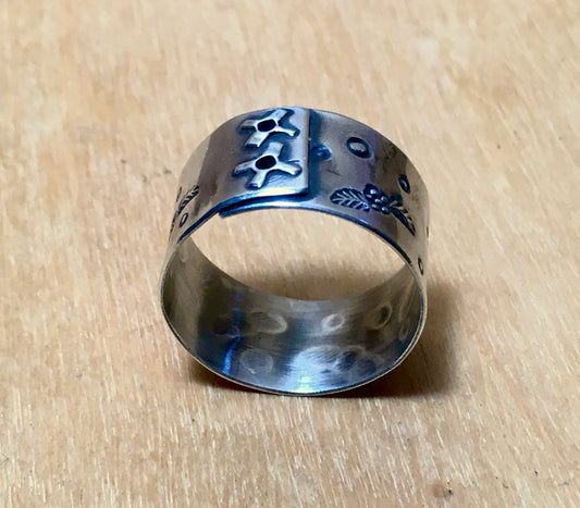 New Jewelry Update ~ Riveted Floral Ring Now in The Shop!