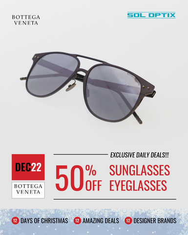 Aviator-style Bottega Veneta sunglasses.  