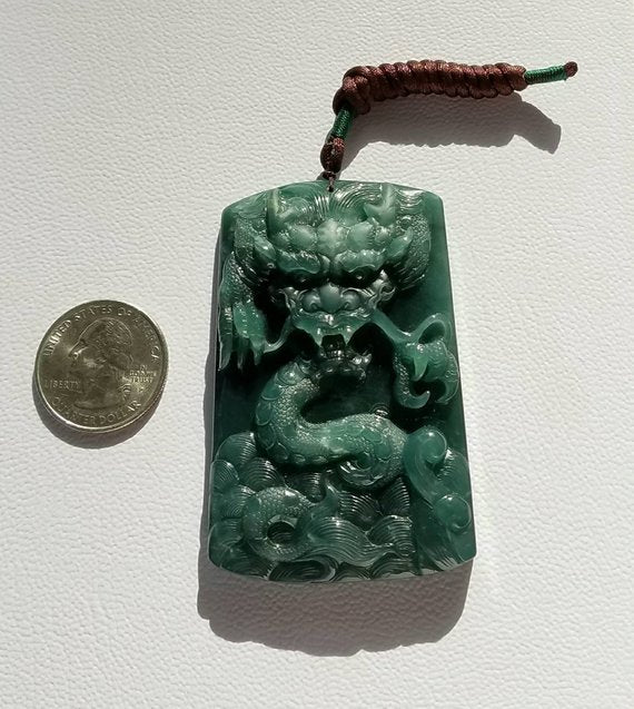 jade dragon pendant