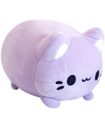 purple stuffed cat