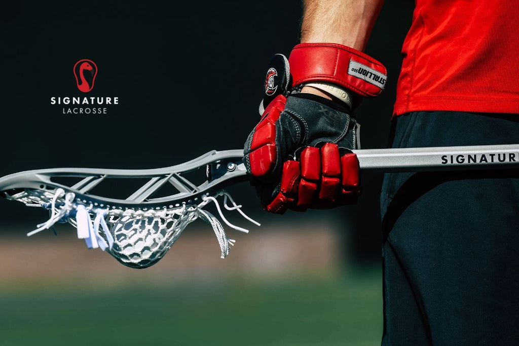 the player lacrosse stick