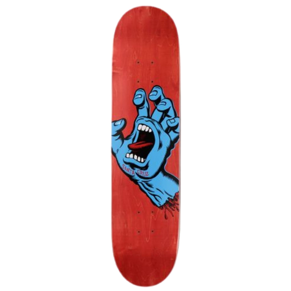 Persoon belast met sportgame Monarch piek Screaming Hand Red 8.0" Skateboard Deck – Stoked Boardshop