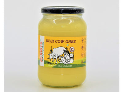 Organic Desi Cow Ghee-Glass Jar (IndyoOrganic)