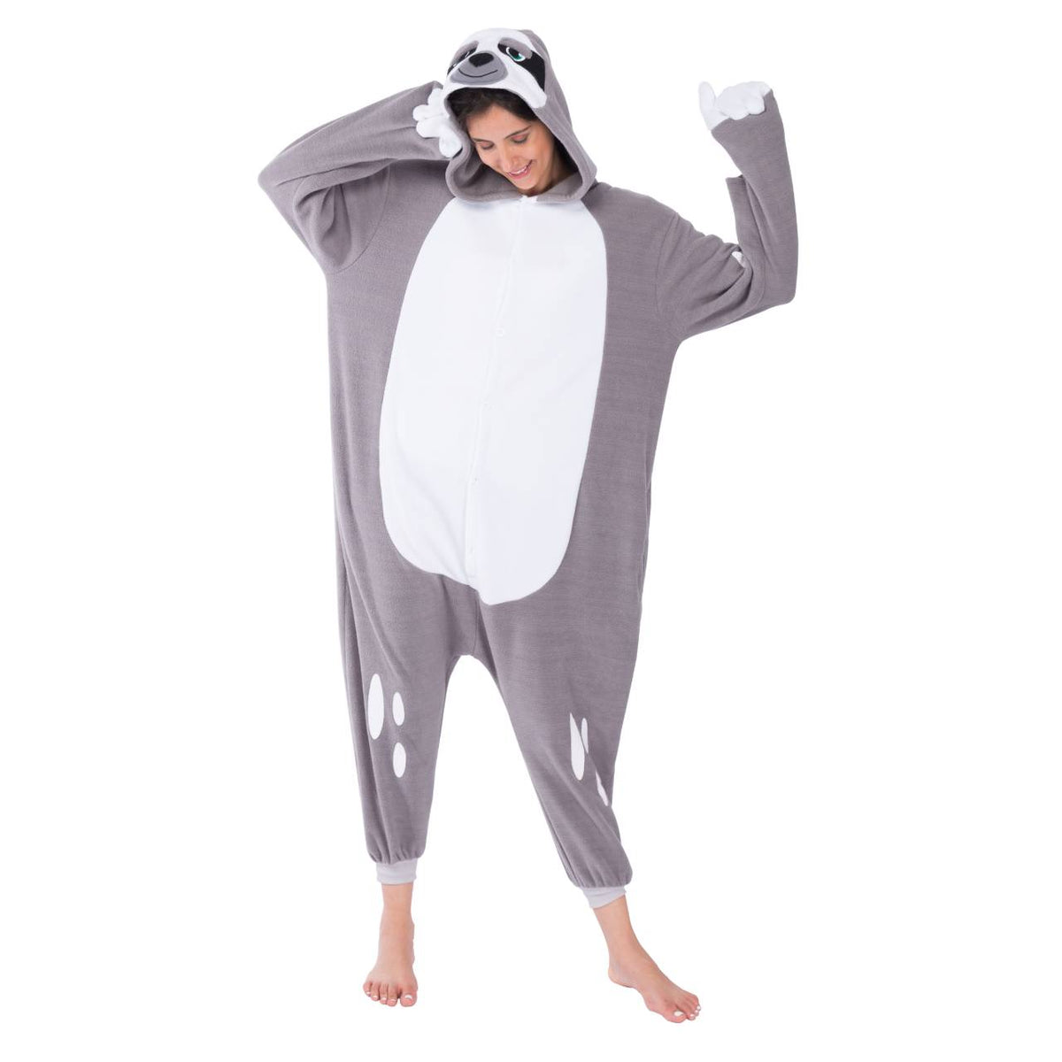 Spooktacular Creations Unisex Child Pajama Plush Onesie One Piece Sloth Animal Costume 